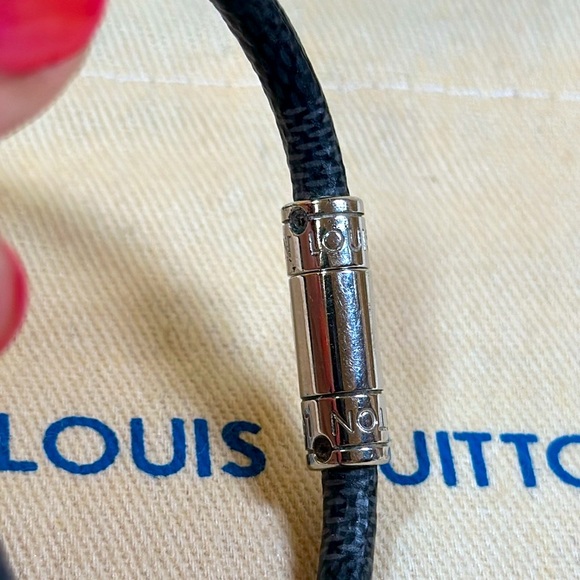 Louis Vuitton Keep It Bracelet Damier Ebene made in Spain 2021 & LV Dustbag - Picture 6 of 17